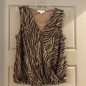 Anthropologie animal print tank